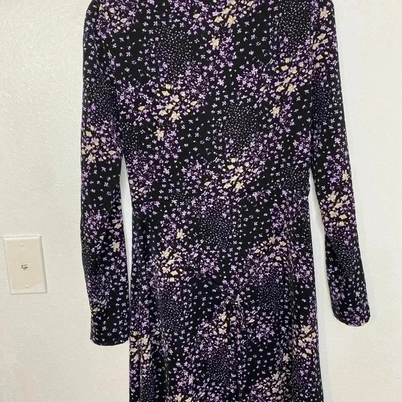 ASOS Missguided Midi Tea Dress Button Detail Ditsy Floral Print - Picture 7 of 8